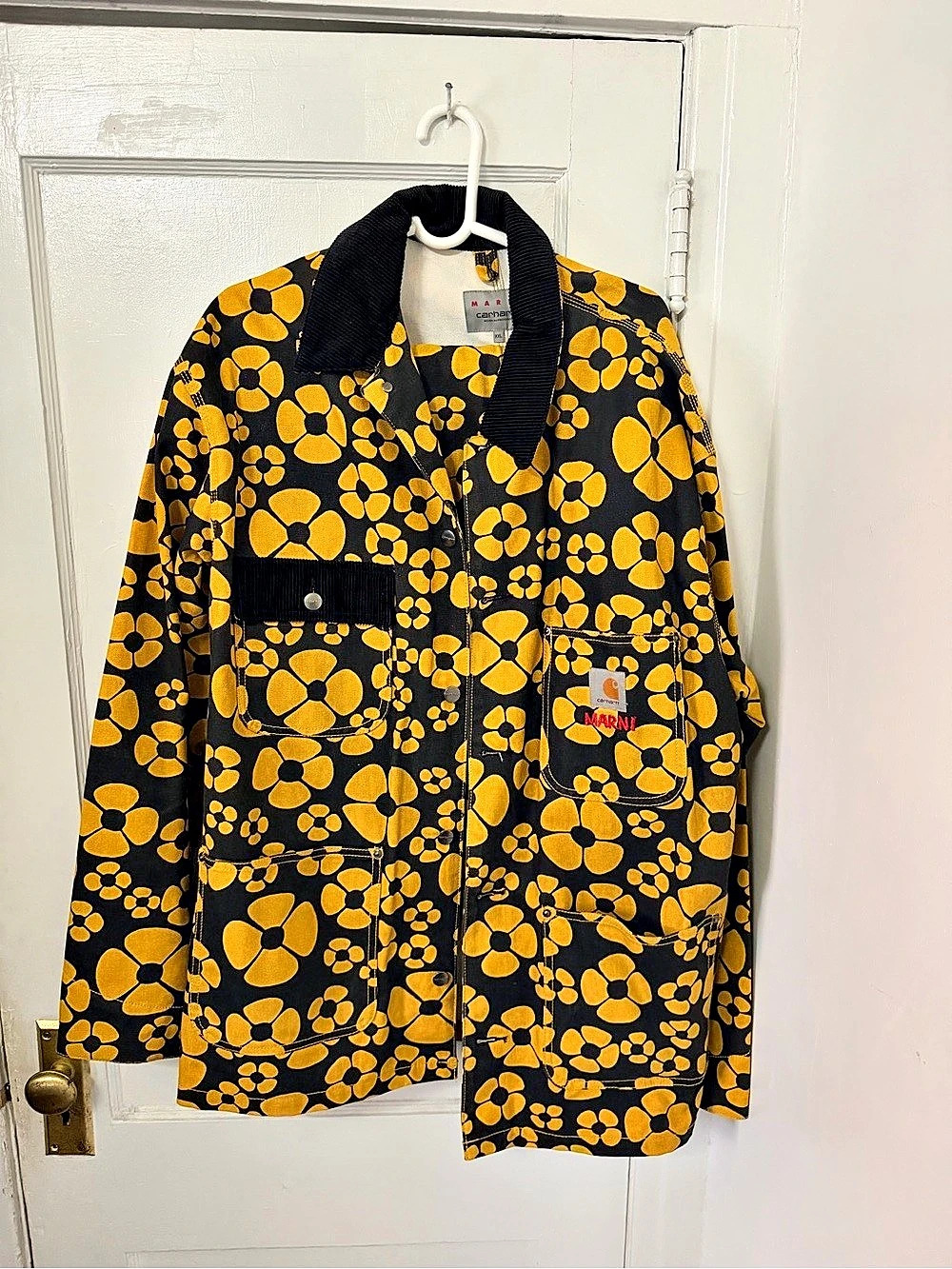 Marni x Carhartt WIP floral jacket Floral Jacket in Black & Yellow XXL Like New